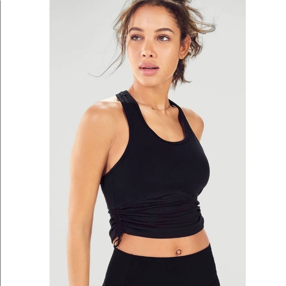 Fabletics Other - Fabletics black Cashel midi Logo sports bra NWT!